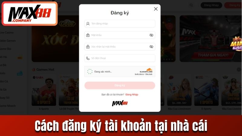 Cách đăng ký tài khoản dễ dàng tại nhà cái