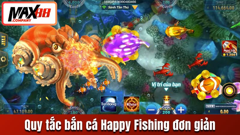 Chia sẻ quy tắc bắn cá Happy Fishing đơn giản