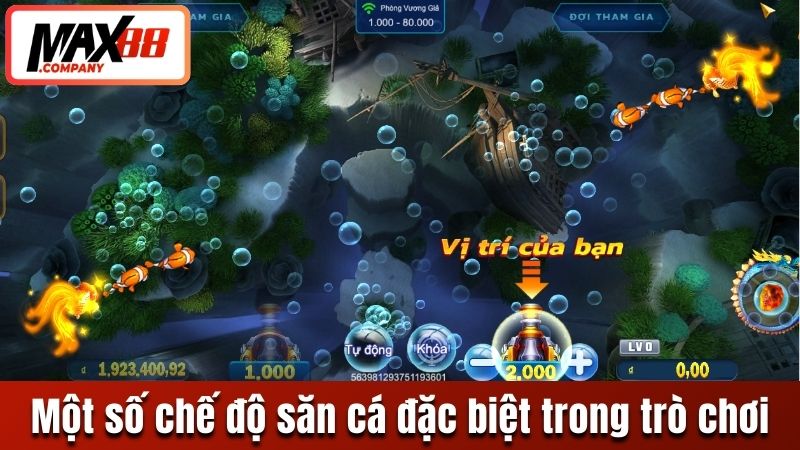 Một số chế độ săn cá đặc biệt trong trò chơi 