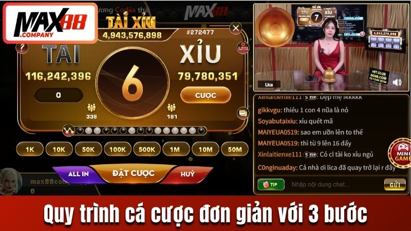 Quy trình cá cược đơn giản, nhanh chóng với 3 bước